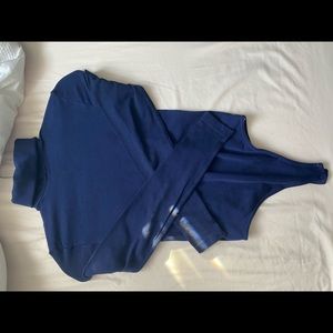 Wolford Colorado string dark blue body suit